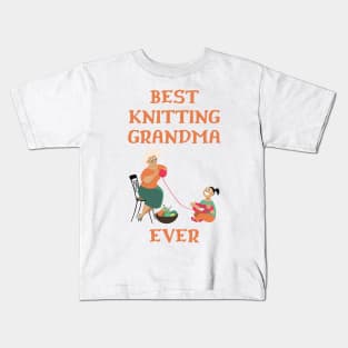 Best Knitting Grandma Ever Kids T-Shirt